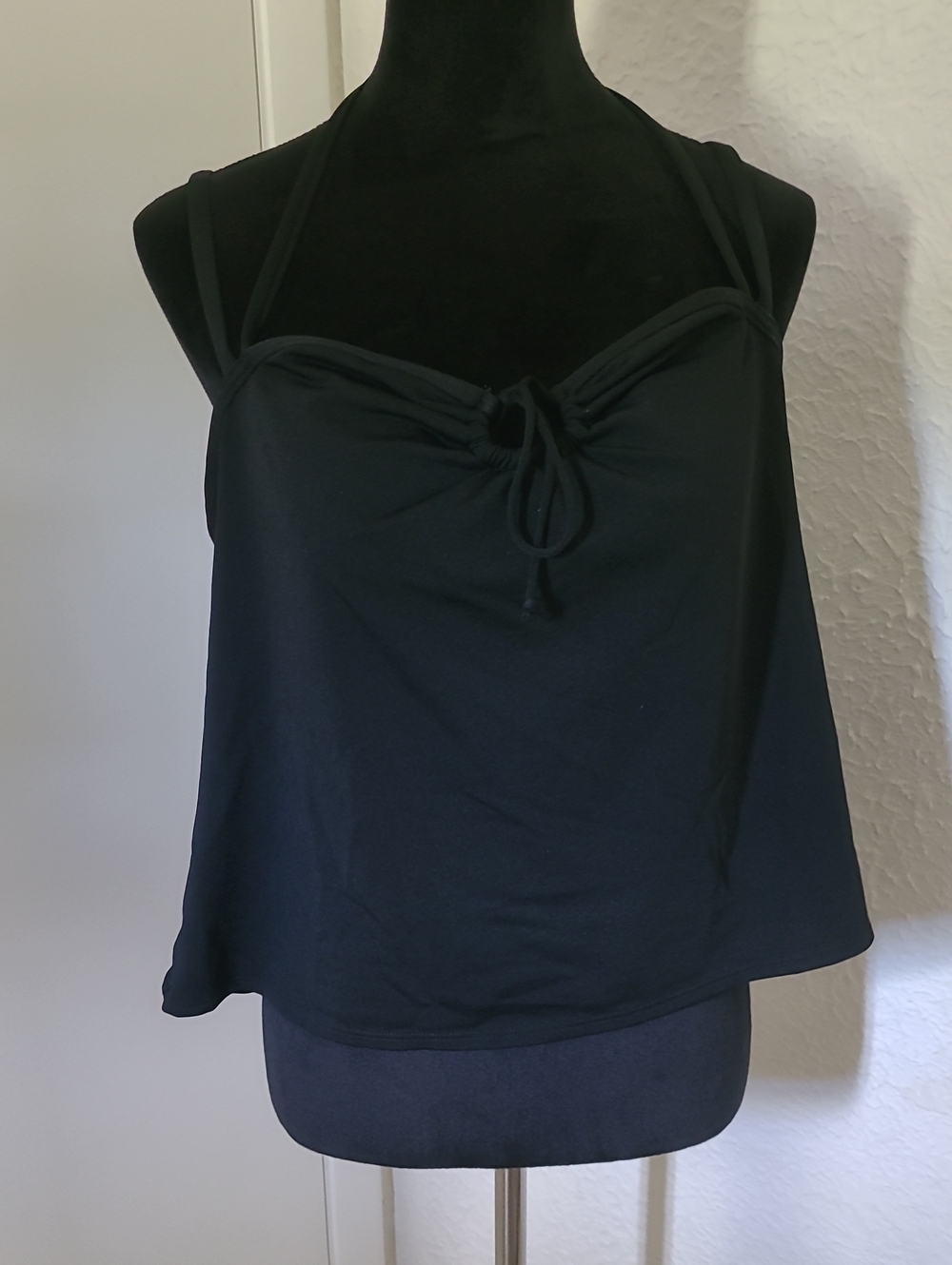 Merona Black Tie-Front Camisole